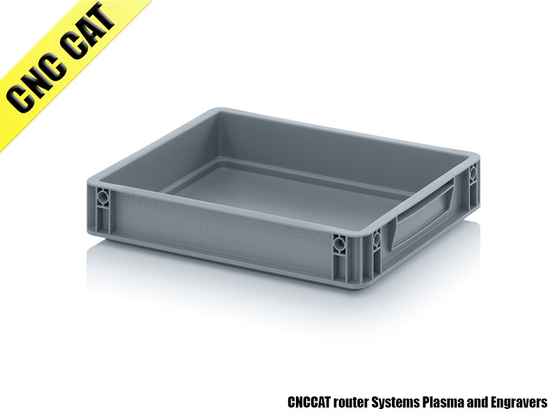 Container 400x300x75mm Closed Handles