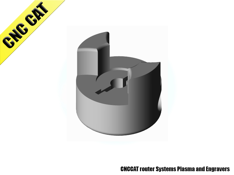 One end from BF Flexible Coupling bore 10mm (large)