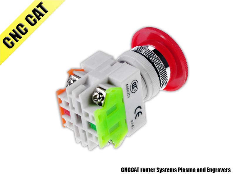 Emergency Stop Pushbutton Switch NO+NC 10A 600V